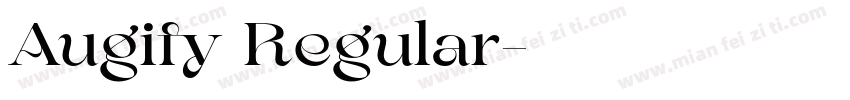 Augify Regular字体转换